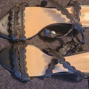 Banana Republic Sandals , Black, cross ankle straps 8M /8B